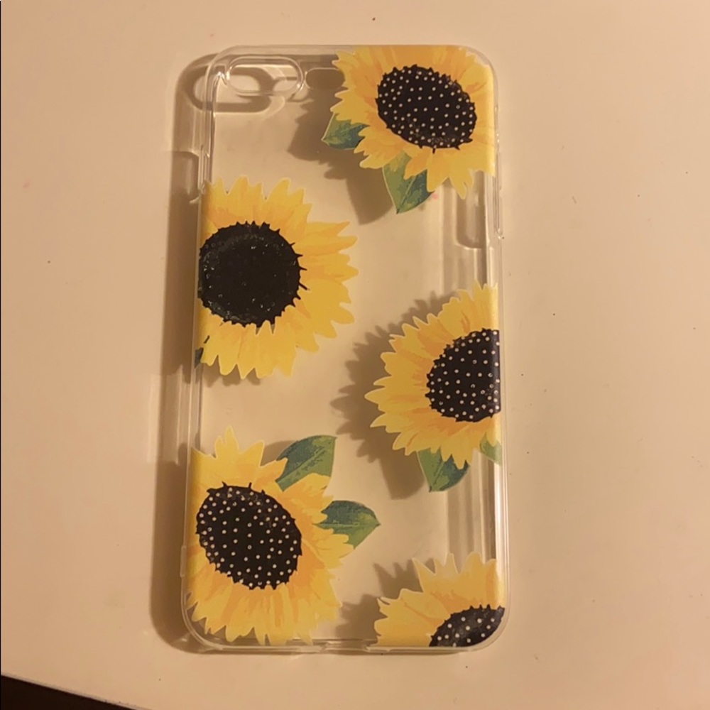 TRANSPARENT SUNFLOWER CASE (IPHONE 7/8 PLUS)